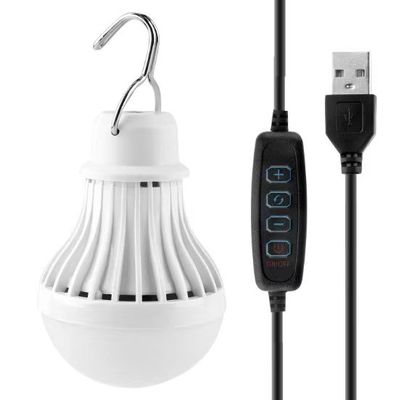 1000LM Small LED Camping Light Bulb USB Interface Dimmable Illuminating