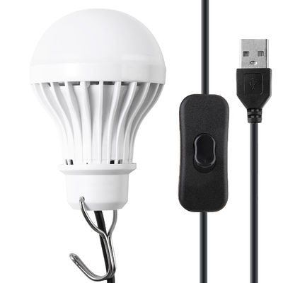 5W Portable USB LED Light Bulbs Adjustable ON/OFF With 180° Beam Angle