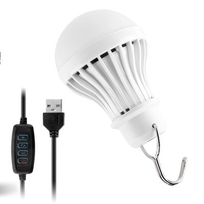 1000LM Small LED Camping Light Bulb USB Interface Dimmable Illuminating